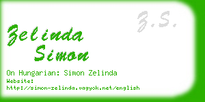 zelinda simon business card